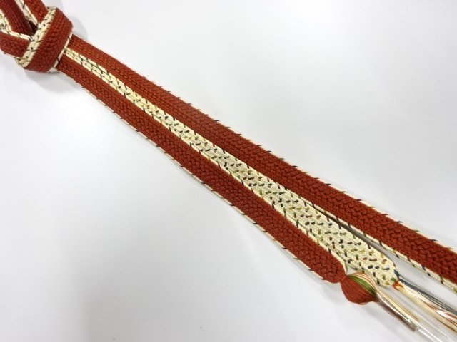 未使用品　正絹　手組帯締め